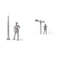 Diorama model-building product photo 1: Diorama infrastructure: double street lamp assembly (Ref. 1247D)