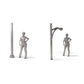 Diorama model-building product photo 1: Diorama infrastructure: Individual street lamp assembly (Ref. 1248D)