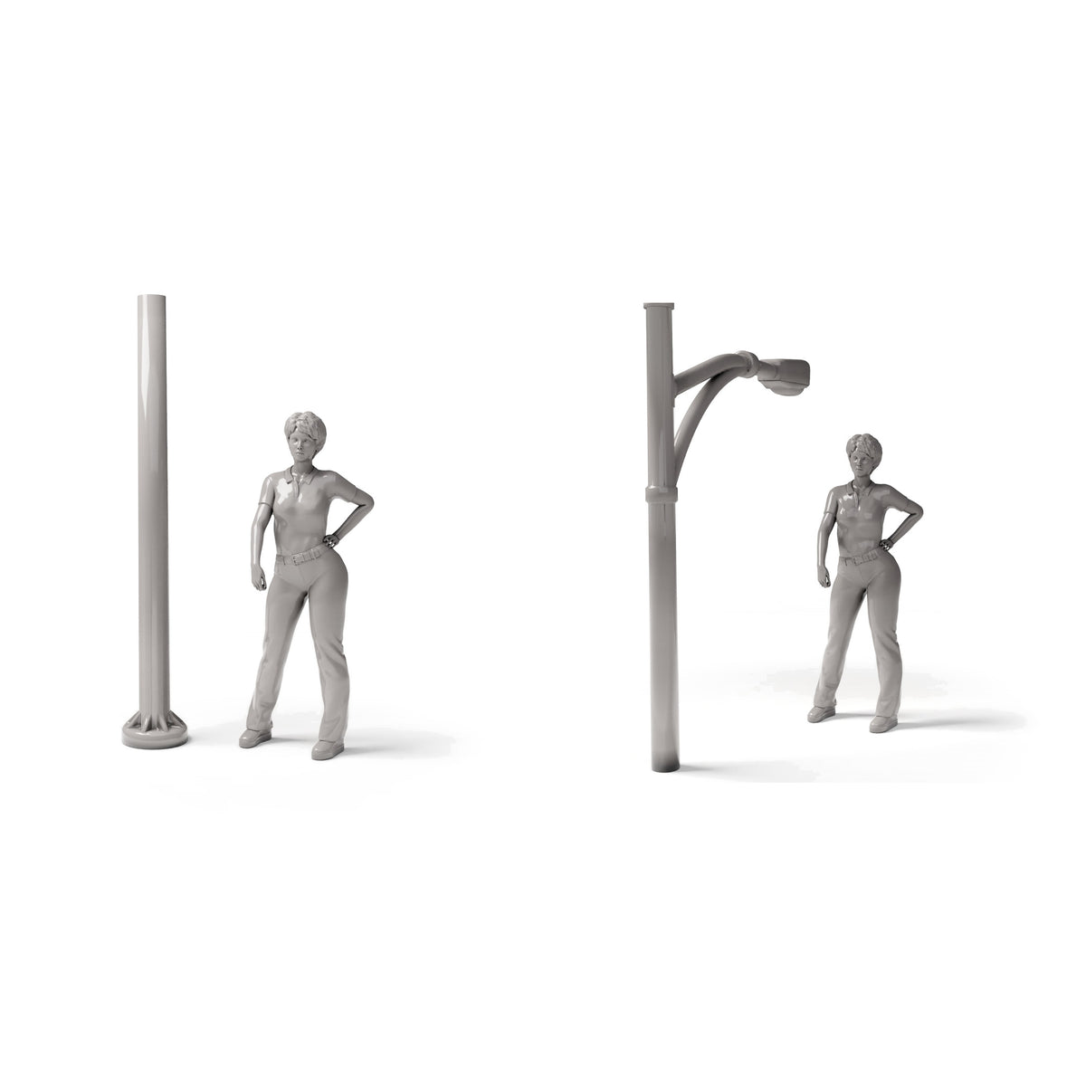 Diorama model-building product photo 1: Diorama infrastructure: Individual street lamp assembly (Ref. 1248D)