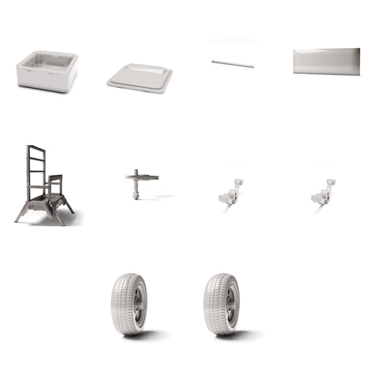 Diorama model-building product photo 0: Diorama infrastructure: Mobile traffic arrow trailer assembly (Ref. 1249D)