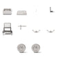 Diorama model-making product photo 2: Diorama infrastructure: mobile traffic arrow trailer assembly (Ref. 1249D)