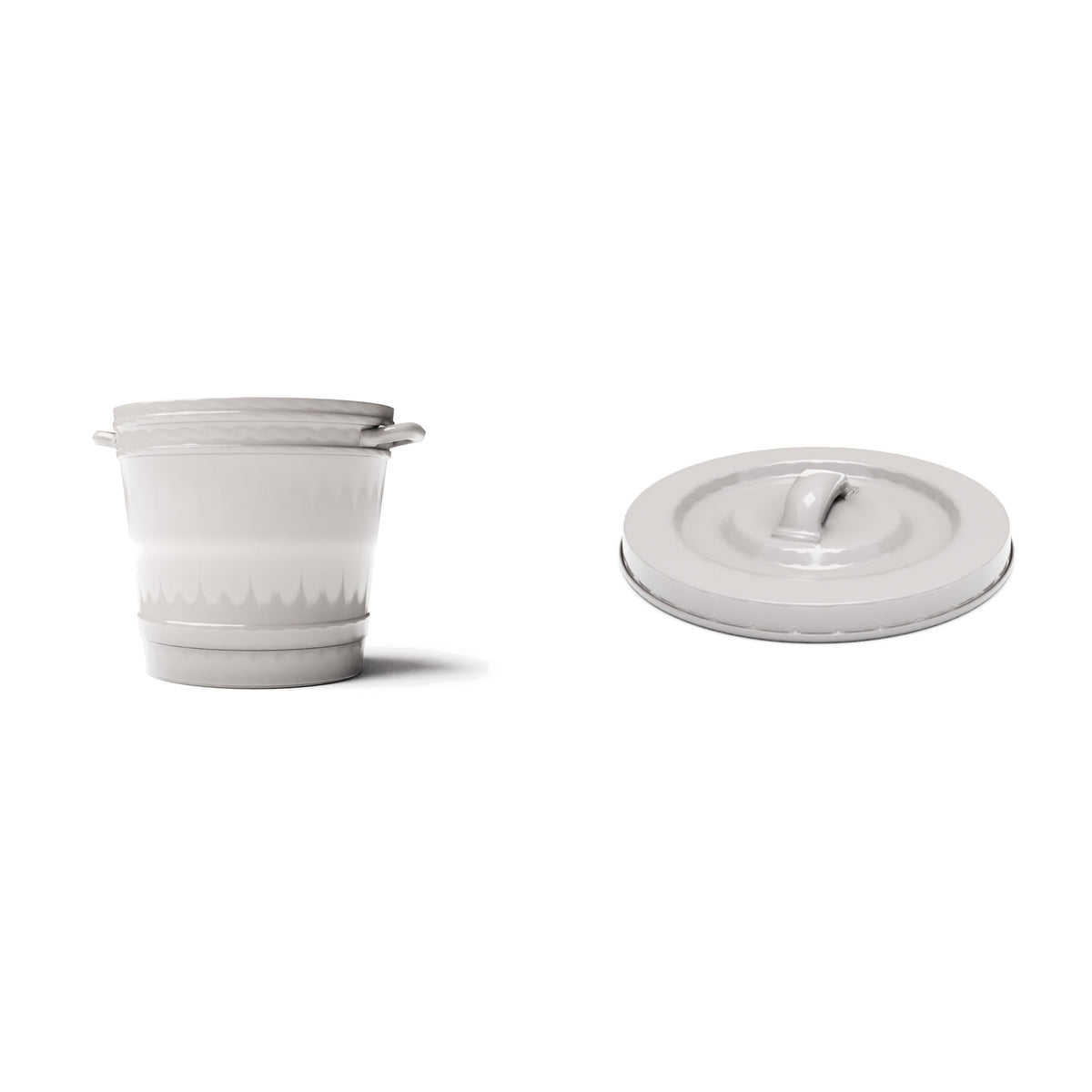 Diorama model-building product photo 0: City diorama: trash bin with lid (Ref. 1250D)