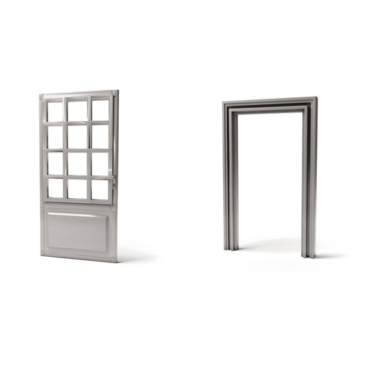 Diorama model product photo 0: Diorama building: entrance door with door frame (Ref. 1252D)