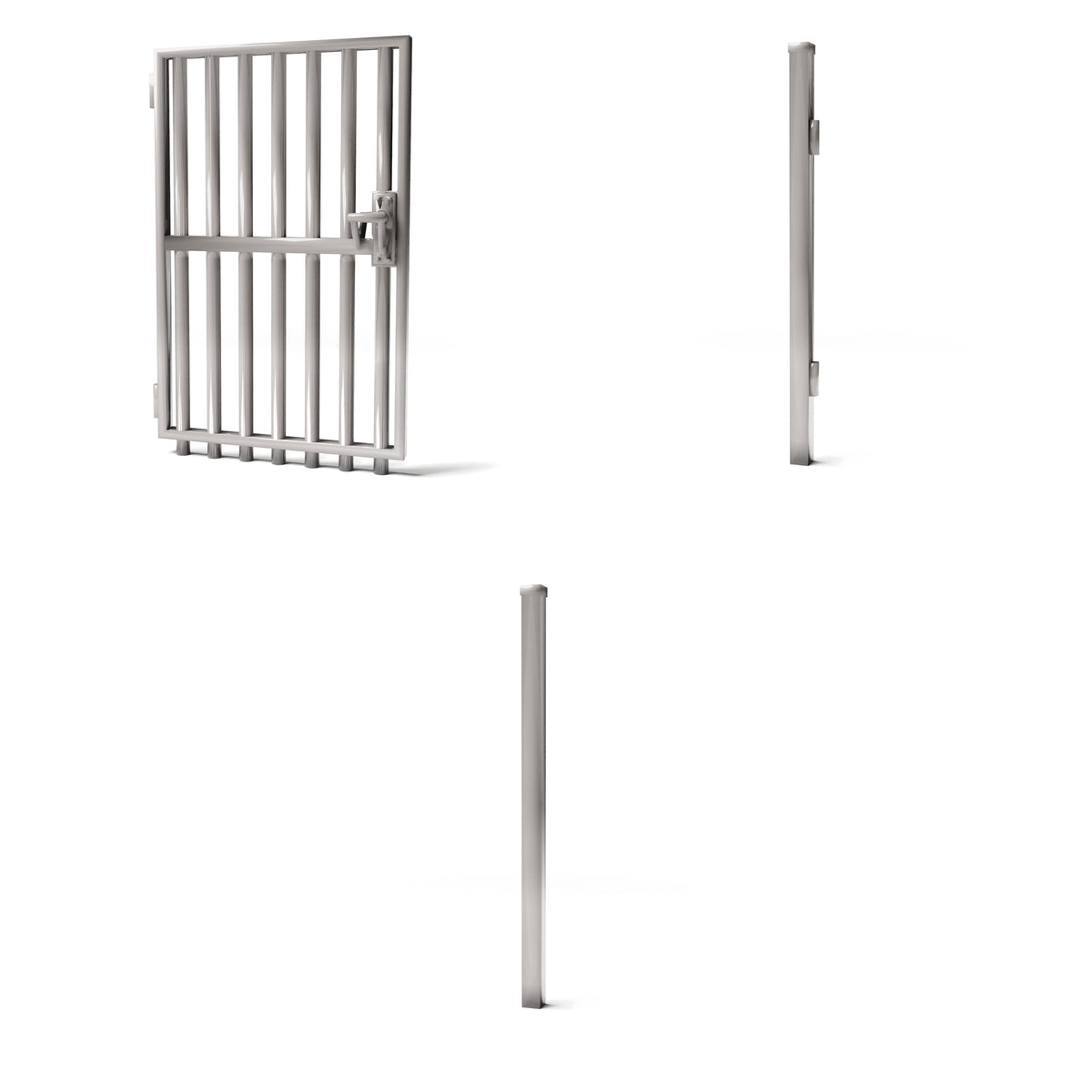 Diorama model-making product photo 0: Outdoor diorama: fence gate with side posts (Ref. 1253D)