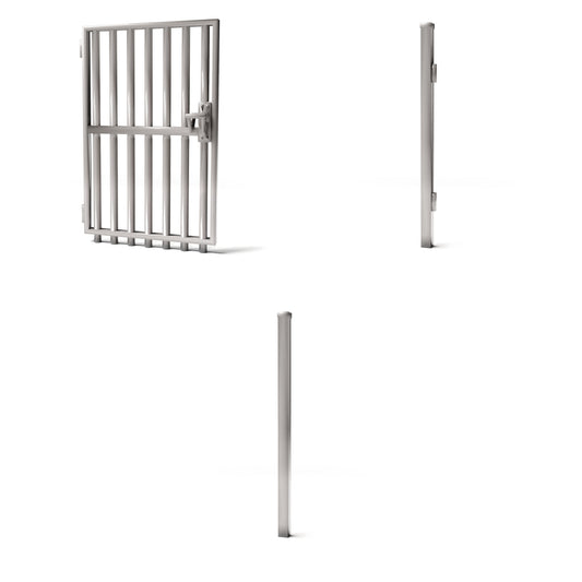 Diorama model-making product photo 0: Outdoor diorama: fence gate with side posts (Ref. 1253D)