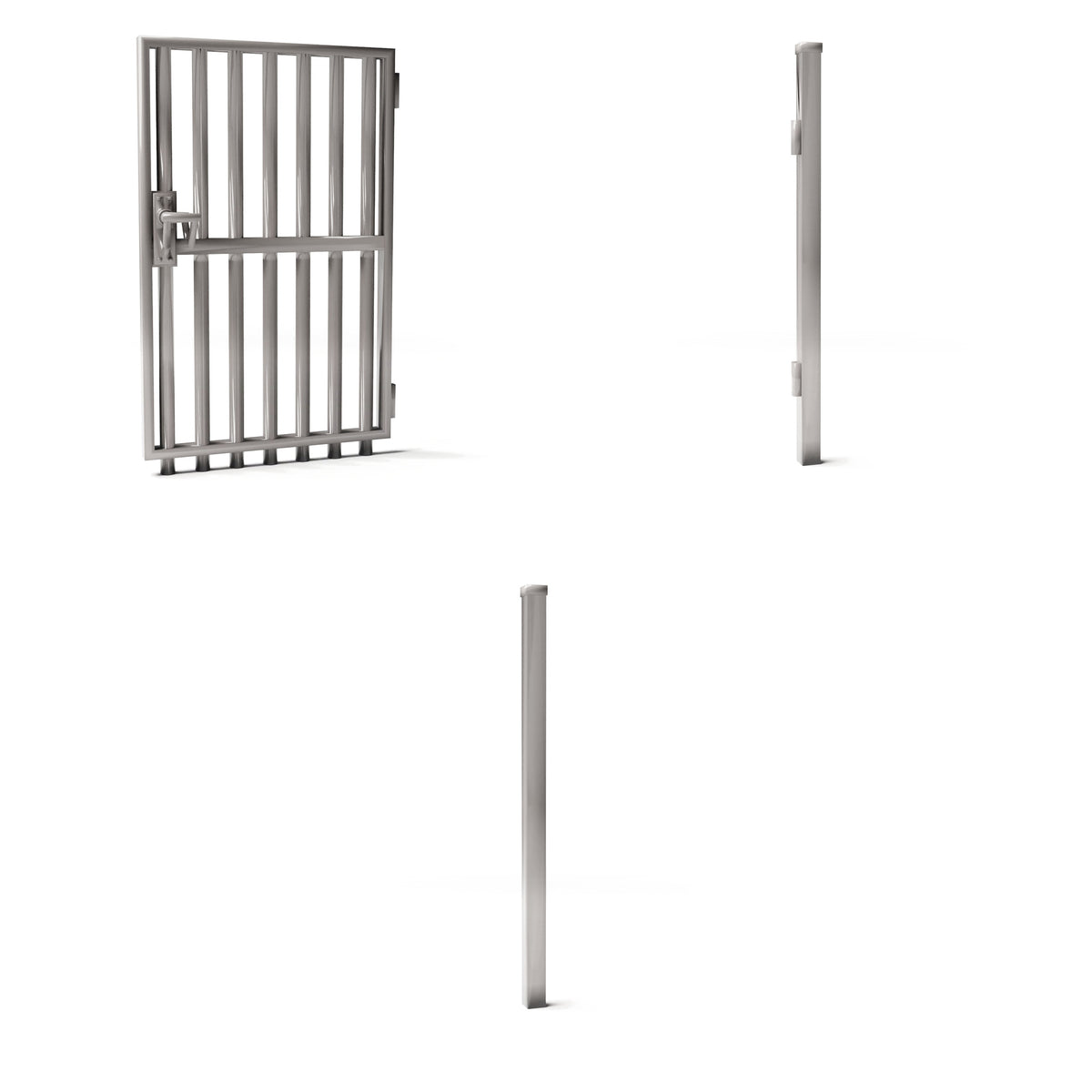 Diorama model-making product photo 3: Outdoor diorama: fence gate with side posts (Ref. 1253D)