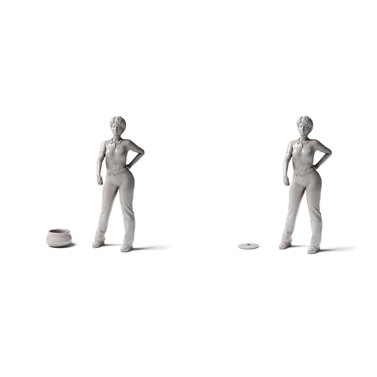 Diorama model-making product photo 1: Kitchen diorama: cooking pot with lid (Ref. 1255D)