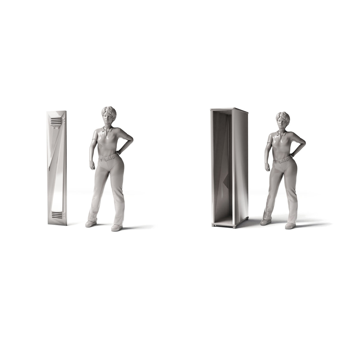 Diorama model-building product photo 1: Military diorama: large open security cabinet assembly (Ref. 1257D)