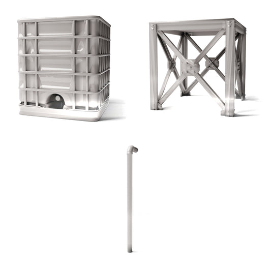Diorama model-making product photo 0: Military diorama: fuel storage facility with tank, frame and vent (Ref. 1258D)
