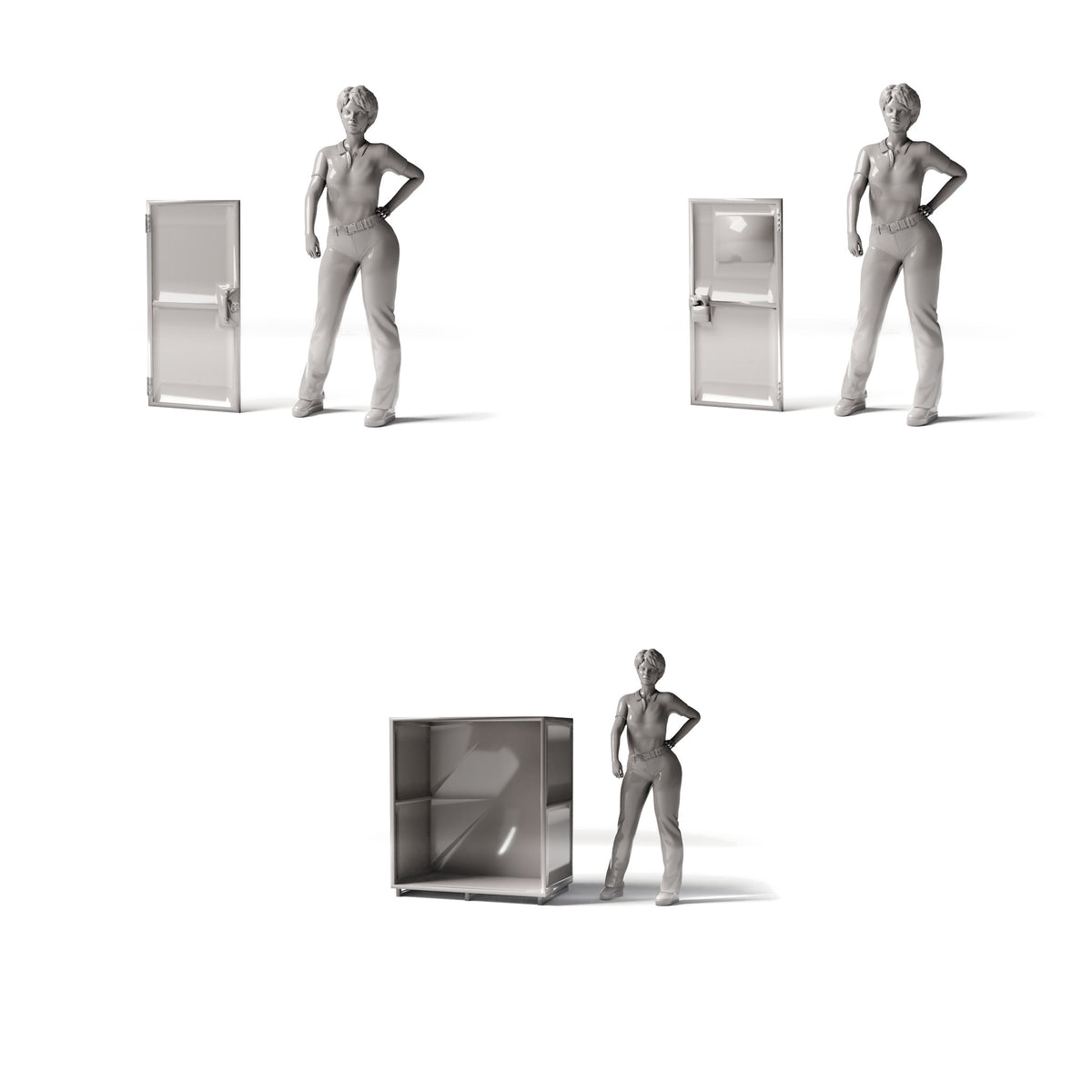 Diorama model-building product photo 1: Military diorama: large open gun cabinet assembly (Ref. 1260D)