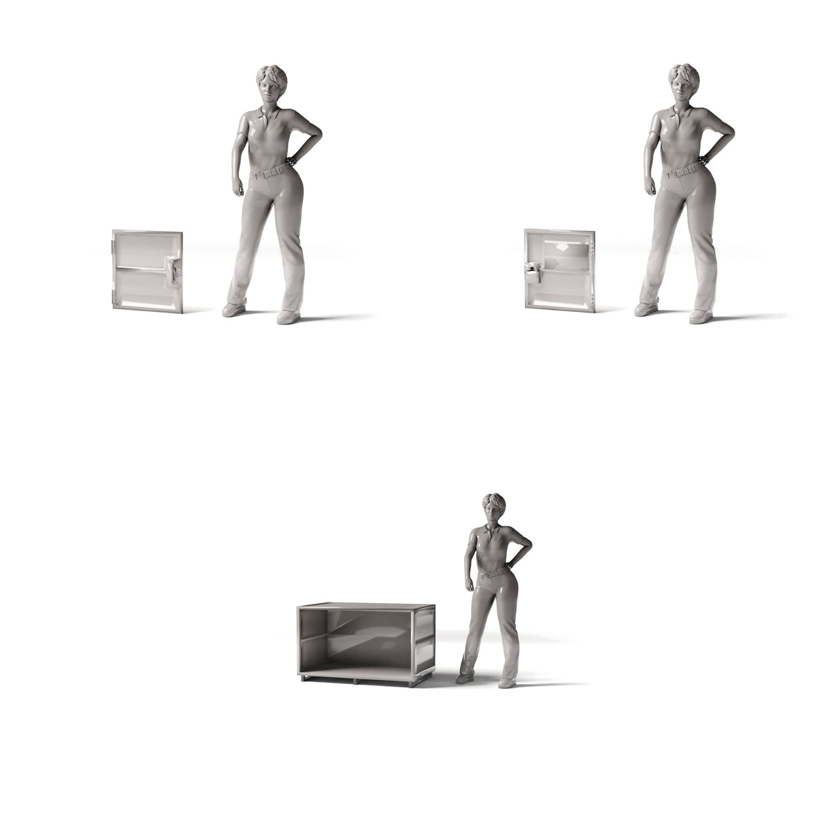 Diorama model-building product photo 1: Military diorama: Medium open weapons cabinet assembly (Ref. 1261D)