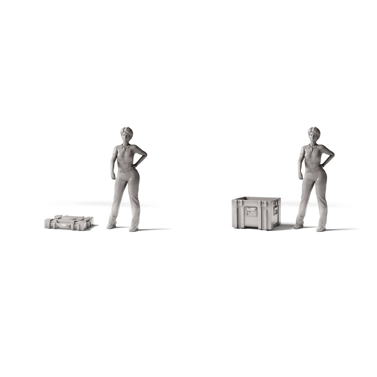 Diorama model building product photo 1: Diorama storage & transport: Military crate type D06 as an assembly (Ref. 1276D)