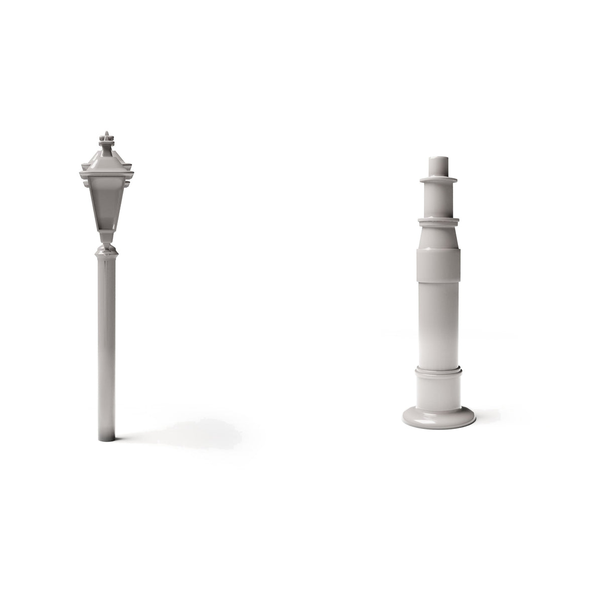Diorama model-building product photo 2: Diorama infrastructure: Antique triple street lamp assembly (Ref. 1292D)