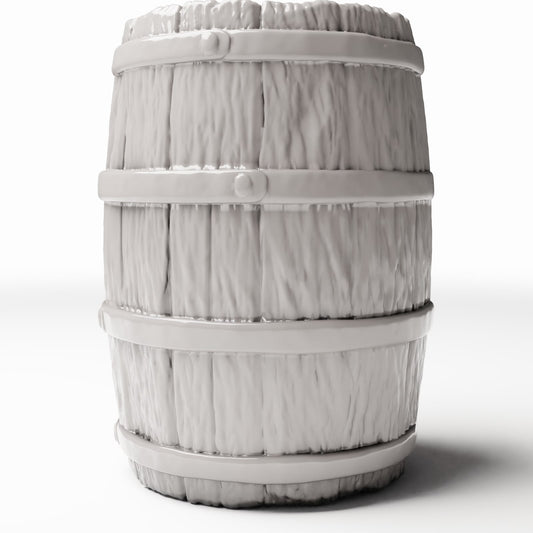 Diorama model-building product photo 0: Diorama Supplies: Large Wooden Barrel Miniature (Ref. 1306D)