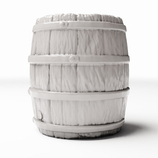 Diorama model-building product photo 0: Diorama Supplies: Rustic Miniature Barrel with Open Rim (Ref. 1309D)