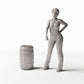 Diorama model-building product photo 1: Diorama Supplies: Miniature Barrel with Lid (Ref. 1310D)