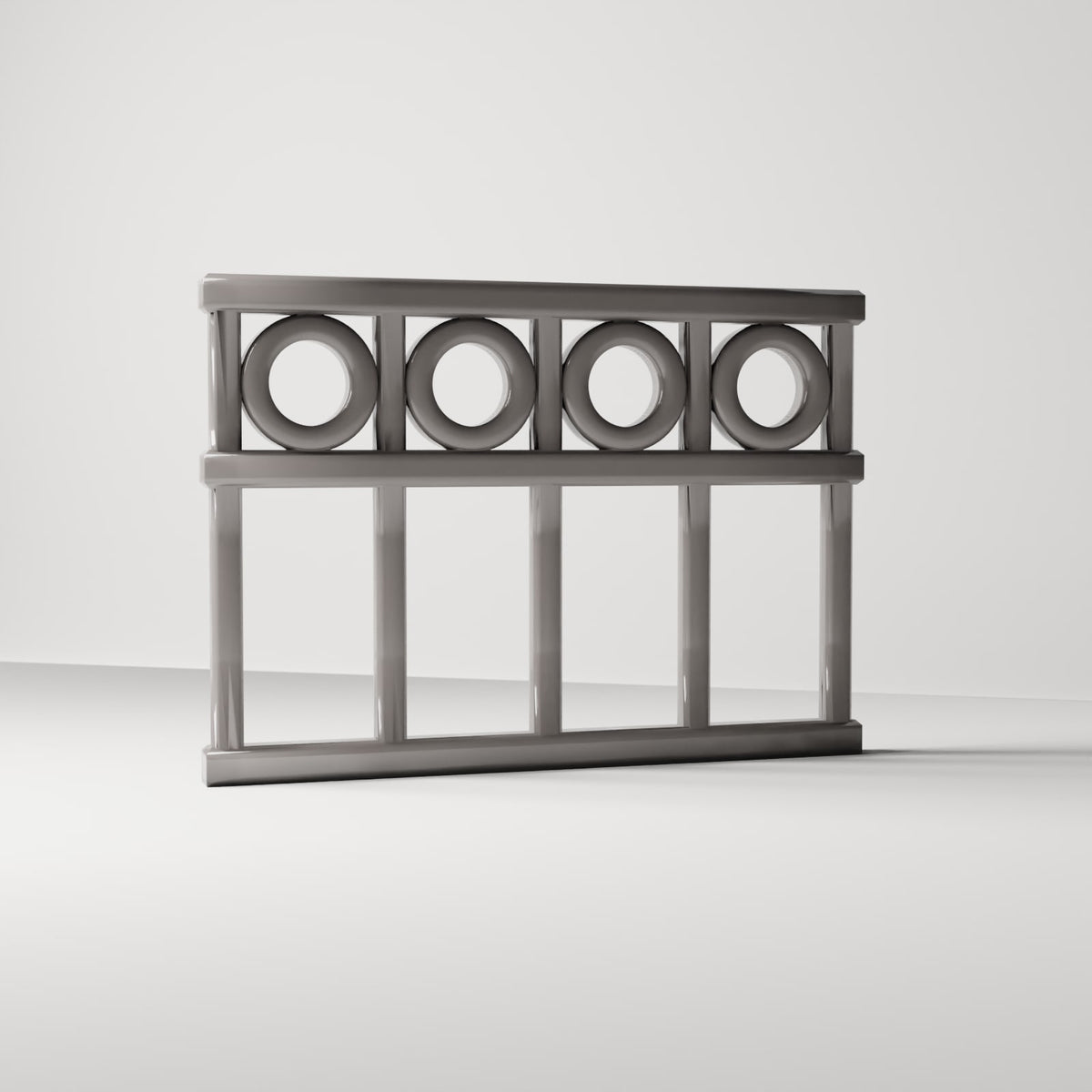 MyPortal 132 3: Diorama terrain: Decorative fence element with rings (Ref. 132D)