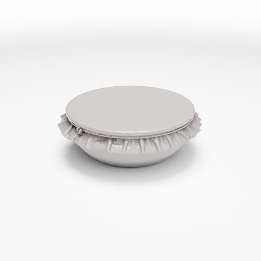 Diorama model-building product photo 0: Diorama Kitchen: Miniature Lidded Clay Bowl (Ref. 1353D)