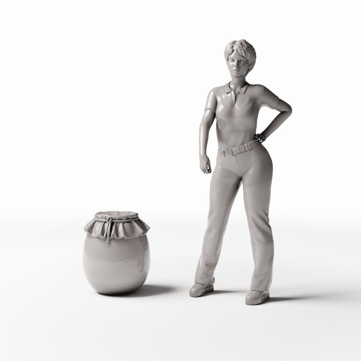 Diorama model-building product photo 1: Diorama Kitchen: Miniature Jug with Cover (Ref. 1357D)