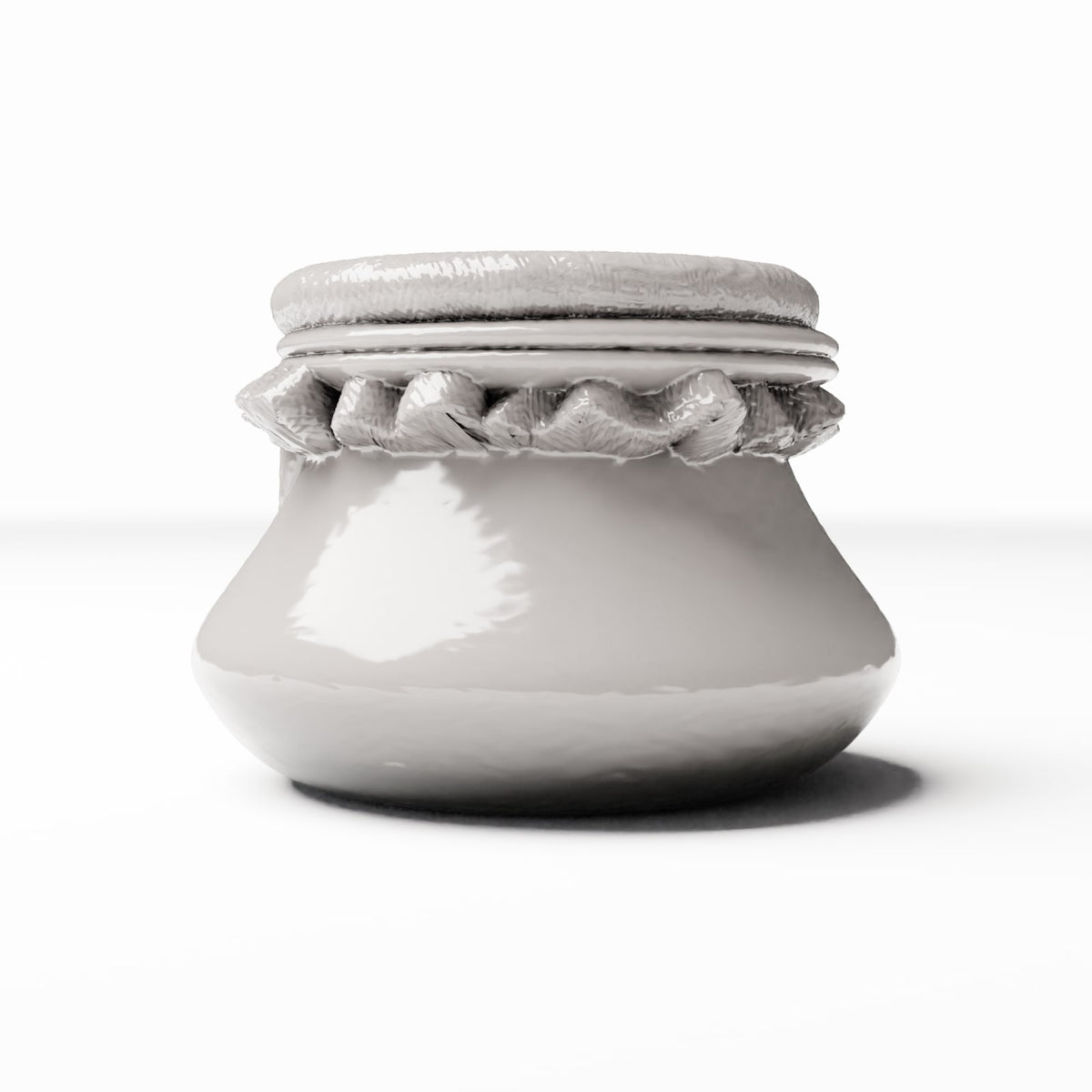 Diorama model-building product photo 3: Diorama Kitchen: Miniature Clay Jug with Lid (Ref. 1359D)