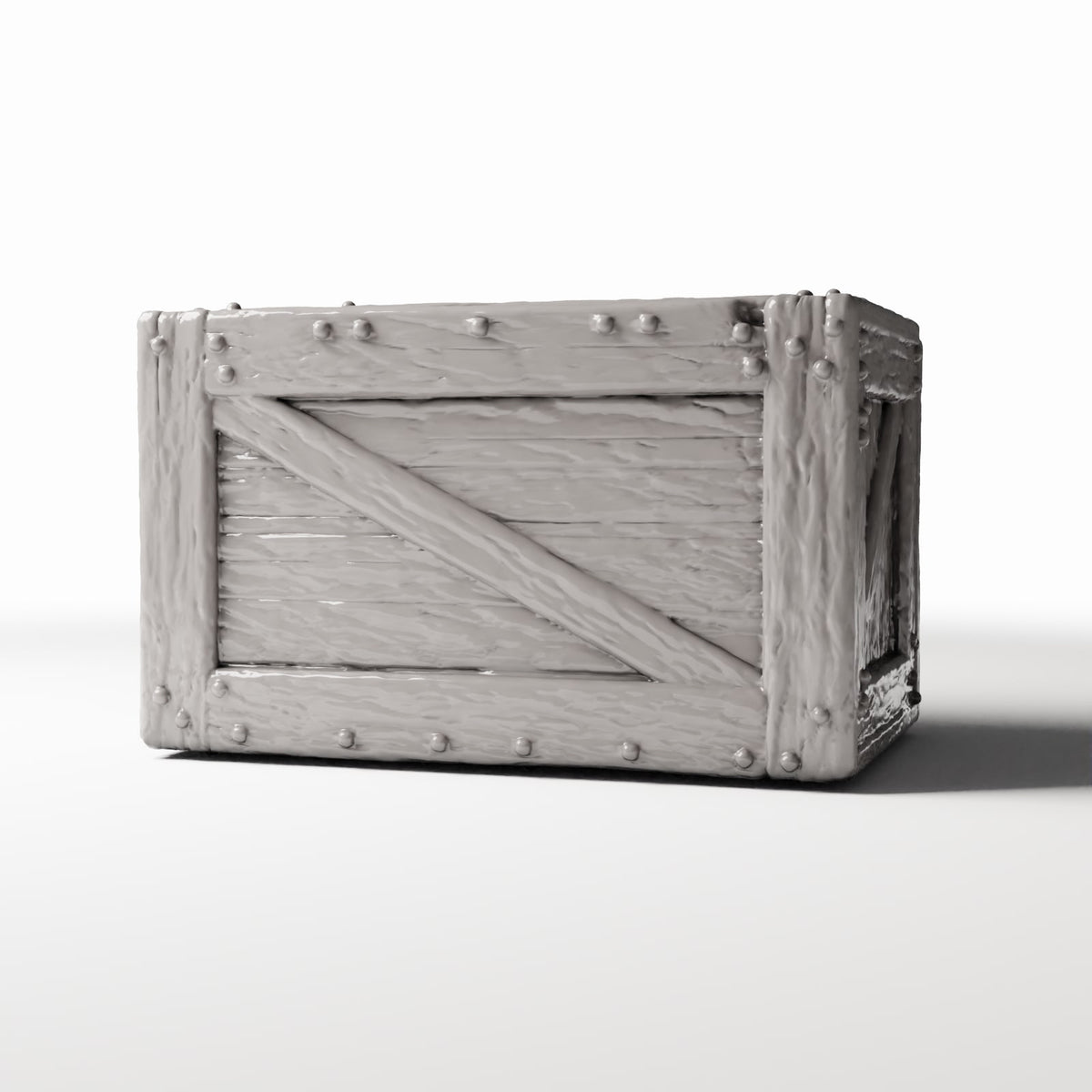 Diorama model-building product photo 0: Diorama Storage: Sturdy Wooden Crate as a Miniature Crate (Ref. 1372D)