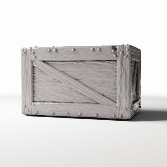 Diorama model-building product photo 0: Diorama Storage: Sturdy Wooden Crate as a Miniature Crate (Ref. 1372D)