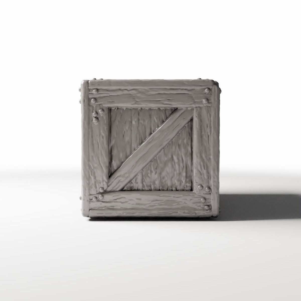 Diorama model-building product photo 2: Diorama Storage: Sturdy Wooden Crate as a Miniature Crate (Ref. 1372D)
