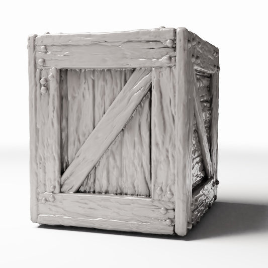 Diorama model-building product photo 0: Diorama Supplies: Rustic Wooden Miniature Crate (Ref. 1375D)