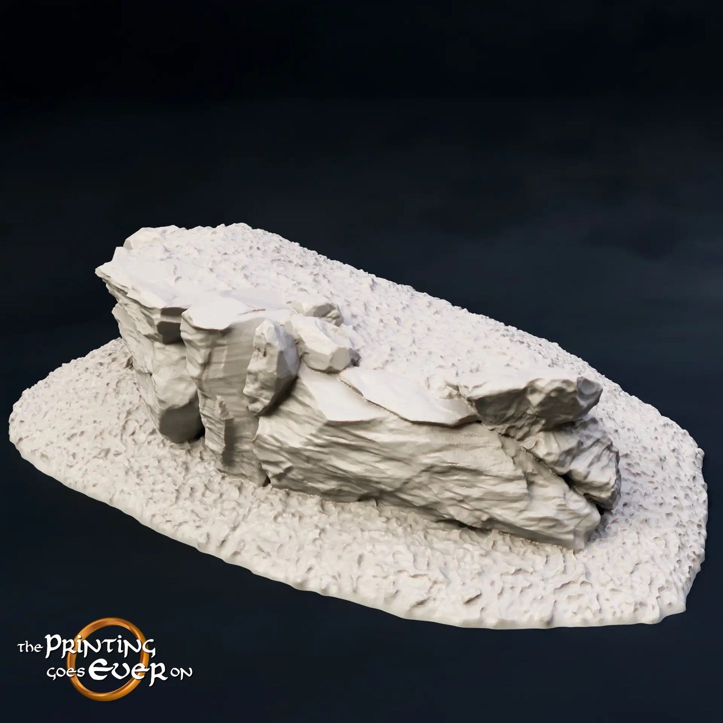 Product photo Tabletop 28mm The Printing Goes Ever On (TPGEO) 0: Hill Terrain Type A - Gentle Rise in Grassland