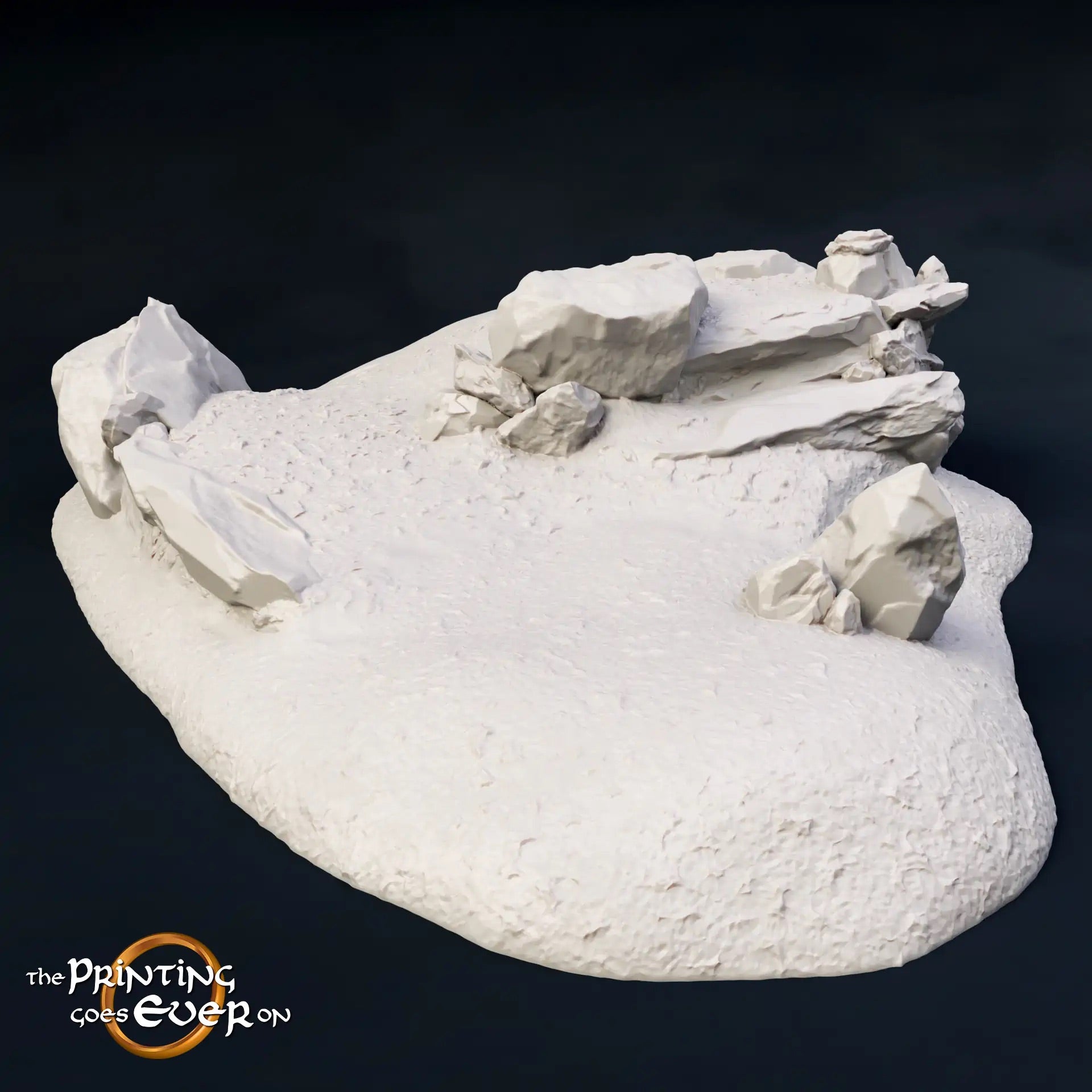 Product photo Tabletop 28mm The Printing Goes Ever On (TPGEO) 0: Hill Terrain Type C - Gentle Rise in Grassland
