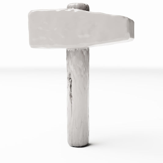 Diorama model-building product photo 0: Diorama Workshop: Large Blacksmith’s Hammer as a Diorama Tool (Ref. 1402D)