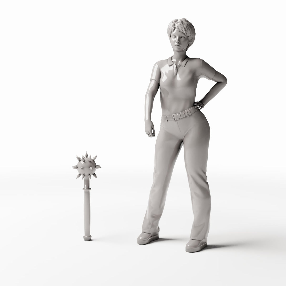 Diorama model-building product photo 1: Diorama Weapons: Spiked Mace as Military Diorama Accessory (Ref. 1415D)