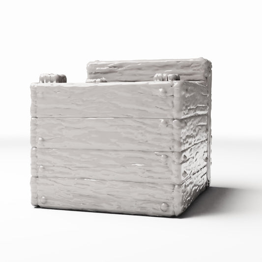 Diorama model-building product photo 0: Diorama Storage & Market: Rustic Miniature Crate for Market Scenes (Ref. 1416D)