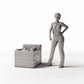 Diorama model-building product photo 1: Diorama Market: Rustic Fruit Crate (Ref. 1417D)