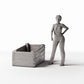 Diorama model-building product photo 1: Diorama Supplies: Empty Wooden Market Crate (Ref. 1418D)