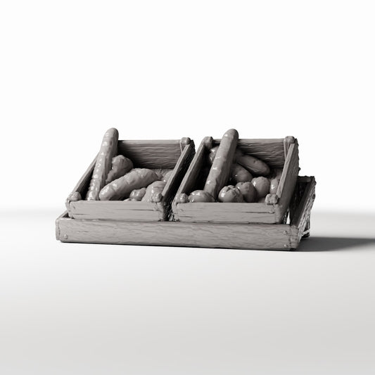 Diorama model-building product photo 0: Diorama Market: Market Crate with Bread (Ref. 1422D)