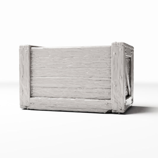 Diorama model-building product photo 0: Diorama Storage: Long Miniature Crate for Market Scenes (Ref. 1424D)