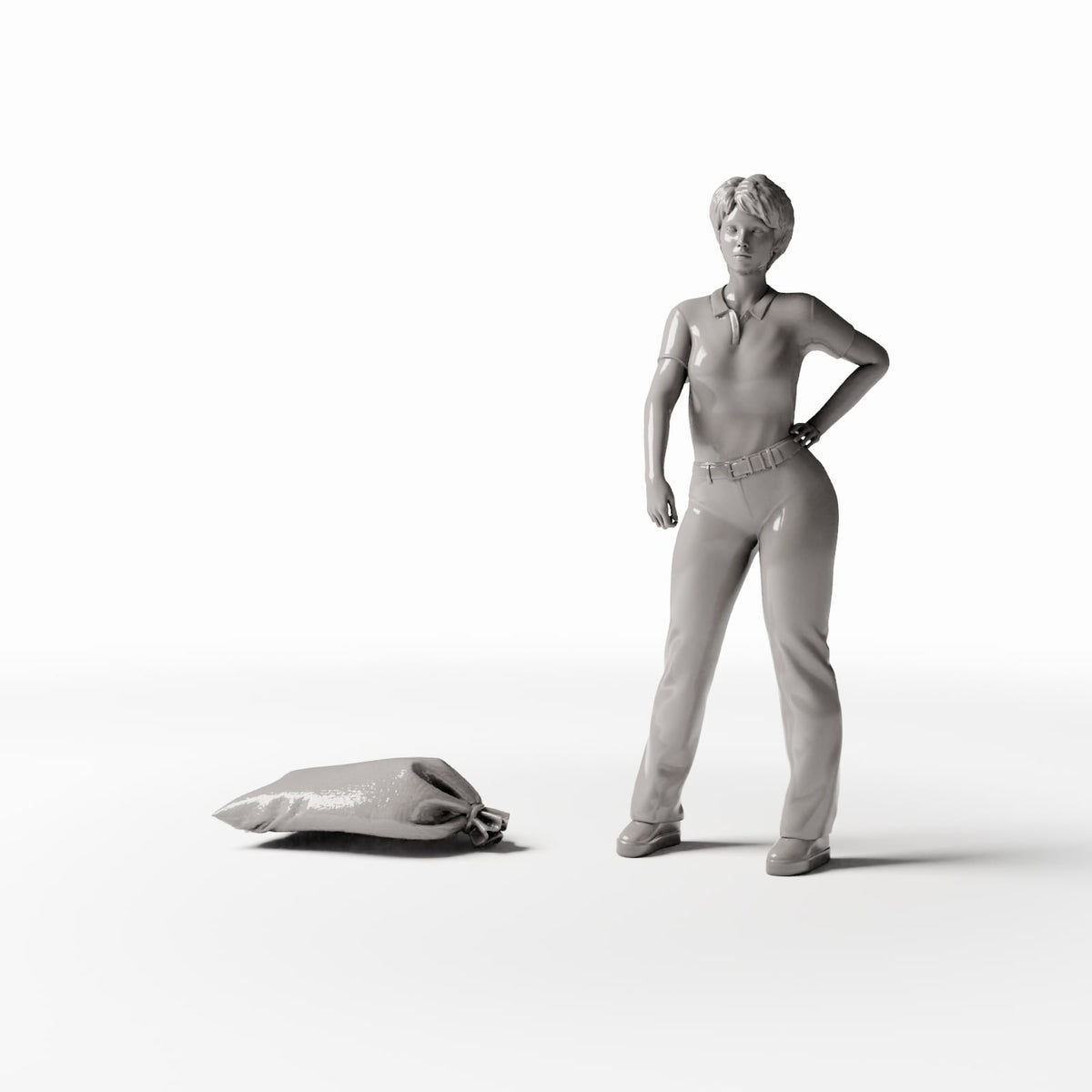 Diorama model-building product photo 1: Diorama Supplies: Miniature Grain Sack (Ref. 1449D)