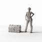 Diorama model-building product photo 1: Diorama Storage Accessories: Medium Treasure Chest (Ref. 1464D)