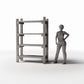 Diorama model-building product photo 1: Diorama Furniture: Rustic Miniature Ladder Shelf (Ref. 1486D)