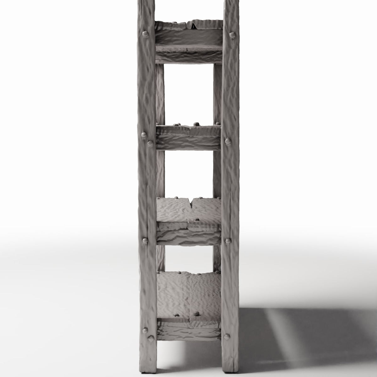 Diorama model-building product photo 2: Diorama Furniture: Rustic Miniature Ladder Shelf (Ref. 1486D)