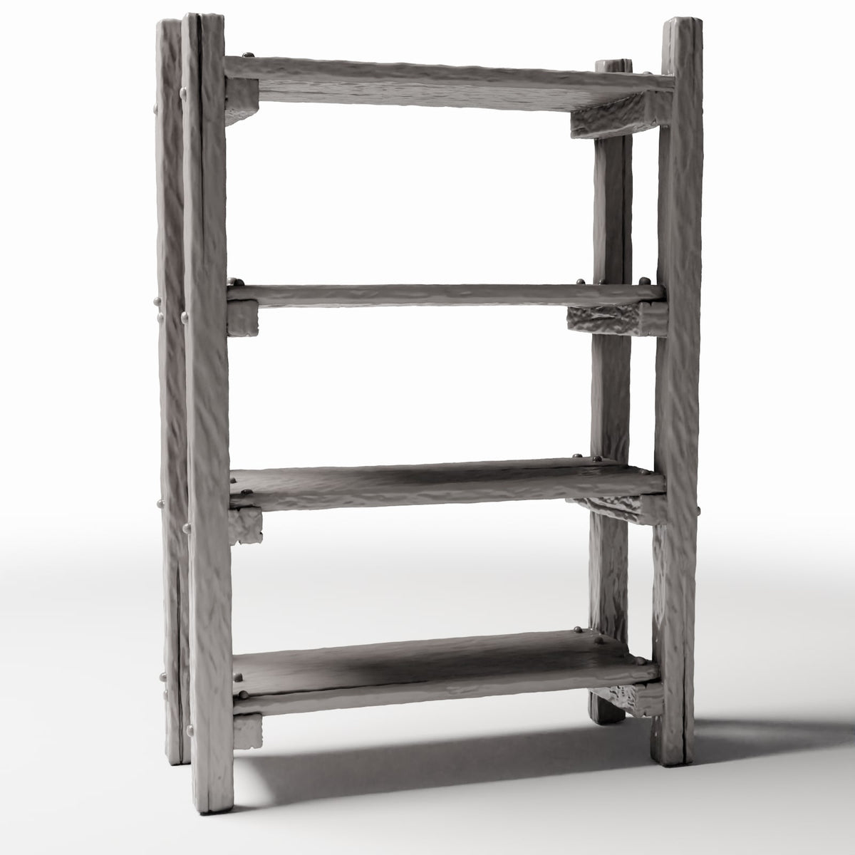 Diorama model-building product photo 3: Diorama Furniture: Rustic Miniature Ladder Shelf (Ref. 1486D)