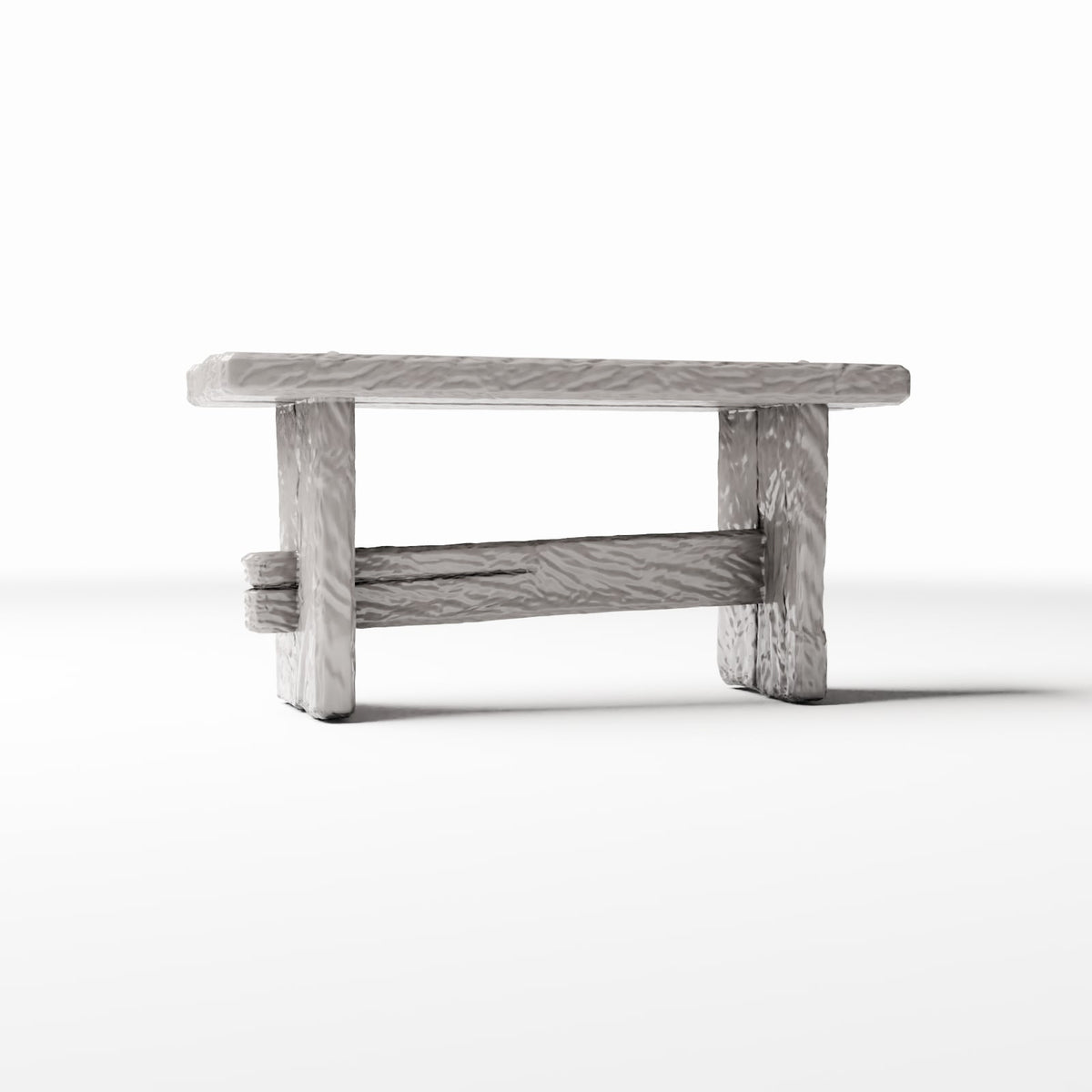 Diorama model-building product photo 3: Diorama Furniture: Rustic Wooden Bench Miniature (Ref. 1487D)