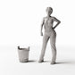 Diorama model-building product photo 1: Diorama Household: Rustic Wooden Bucket for Diorama Interiors (Ref. 1489D)