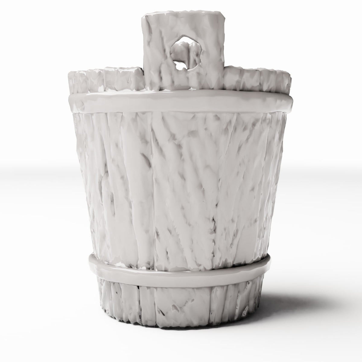 Diorama model-building product photo 2: Diorama Household: Rustic Wooden Bucket for Diorama Interiors (Ref. 1489D)