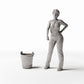Diorama model-building product photo 1: Diorama Accessories: Rustic Wooden Bucket for Miniature Scenes (Ref. 1490D)