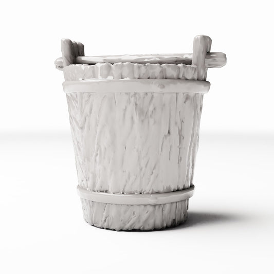Diorama model-building product photo 0: Diorama Accessories: Rustic Wooden Bucket for Miniature Scenes (Ref. 1490D)