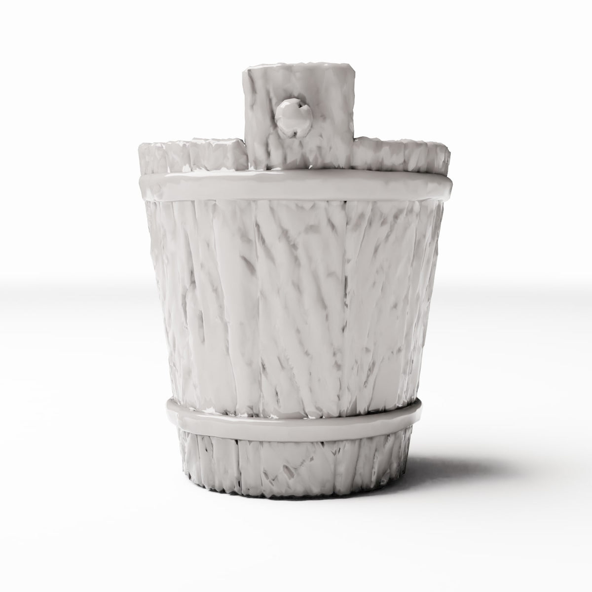Diorama model-building product photo 2: Diorama Accessories: Rustic Wooden Bucket for Miniature Scenes (Ref. 1490D)