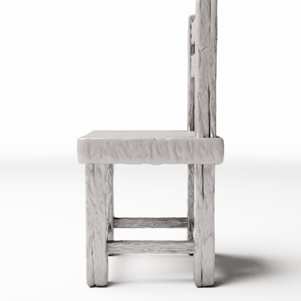Diorama model-building product photo 2: Diorama Furniture: Rustic Wooden Chair Miniature (Ref. 1492D)