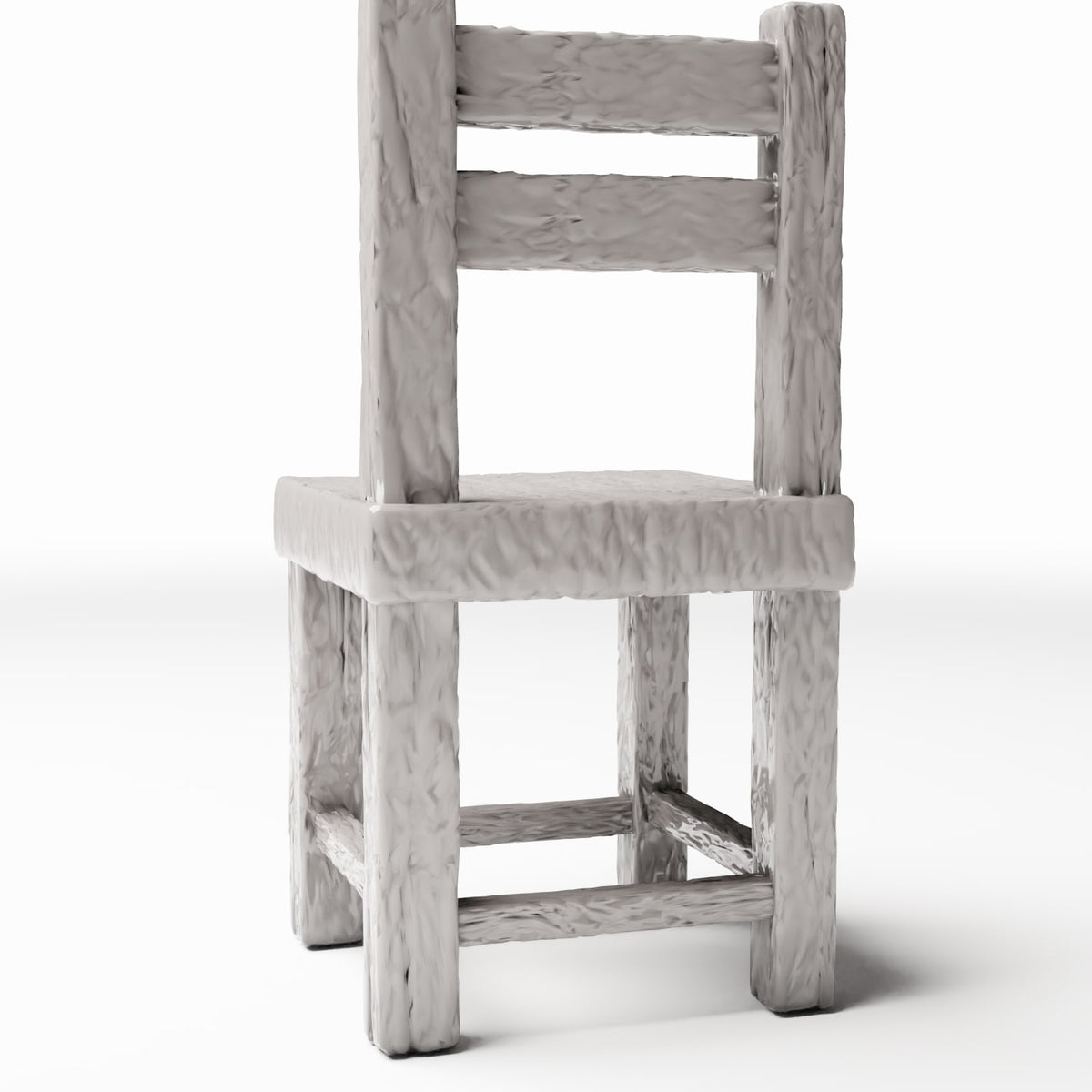 Diorama model-building product photo 3: Diorama Furniture: Rustic Wooden Chair Miniature (Ref. 1492D)
